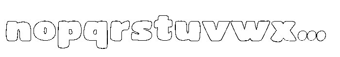 Fortuna Absolute Outline Font LOWERCASE