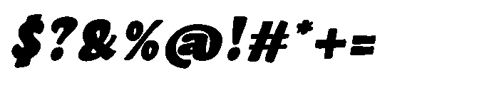Fortuna Absolute Slant Font OTHER CHARS