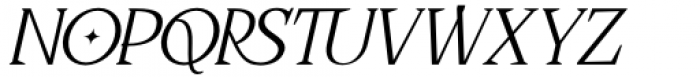 Fortunella Italic Font UPPERCASE