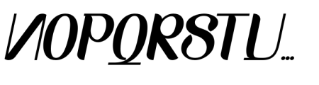 Fortunish Bold Italic Font UPPERCASE