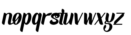 Fortunish Bold Italic Font LOWERCASE