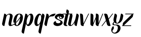 Fortunish Italic Font LOWERCASE
