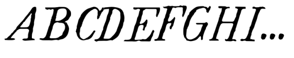 Forward Serif Regular Font UPPERCASE