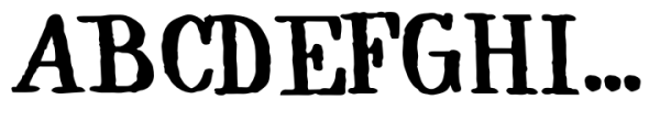Forward Serif Upright Bold Font UPPERCASE