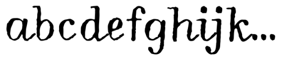 Forward Serif Upright Font LOWERCASE
