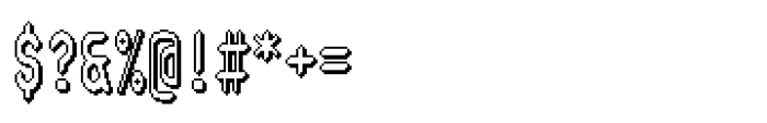 Fotybit Mono Shadow Font OTHER CHARS
