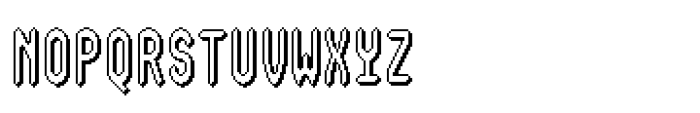 Fotybit Mono Shadow Font UPPERCASE