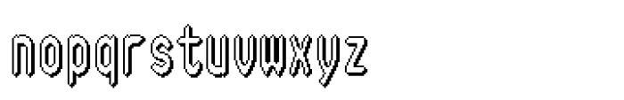 Fotybit Mono Shadow Font LOWERCASE
