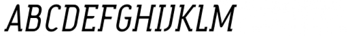 Fou Serif CN Light Italic Font UPPERCASE