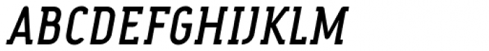 Fou Serif CN Medium Italic Font UPPERCASE