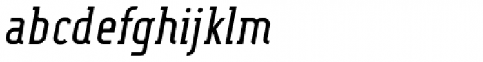 Fou Serif CN Regular Italic Font LOWERCASE