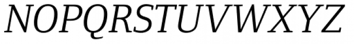 Foundry Form Serif Book Italic Font UPPERCASE