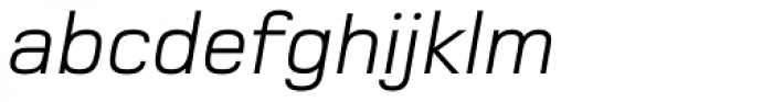 Foundry Monoline Italic Font LOWERCASE