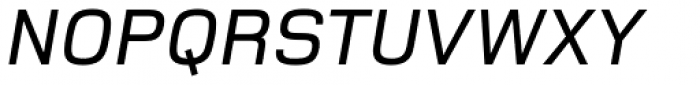 Foundry Monoline Medium Italic Font UPPERCASE