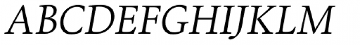 Foundry Old Style Normal Italic Font UPPERCASE