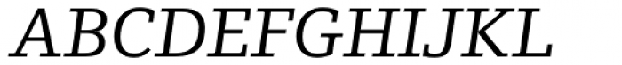 Foundry Origin Book Italic Font UPPERCASE