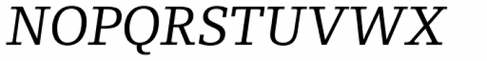 Foundry Origin Book Italic Font UPPERCASE