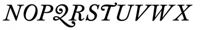 Foundry Wilson Italic Font UPPERCASE