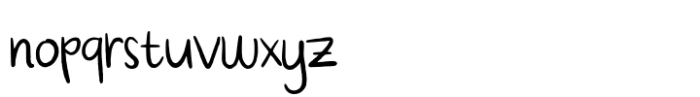 Fountain Pen Regular Font LOWERCASE