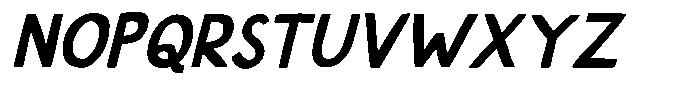 Four Minutes Ago Italic Font UPPERCASE