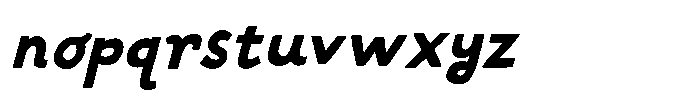 Four Minutes Ago Italic Font LOWERCASE