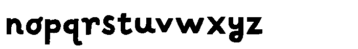 Four Minutes Ago Regular Font LOWERCASE