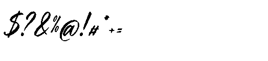 Fouragoh Italic Font OTHER CHARS