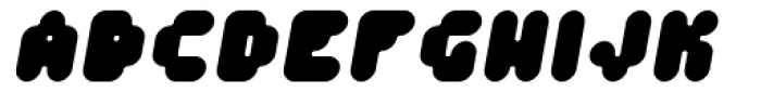 Fourforty Black Oblique Font UPPERCASE