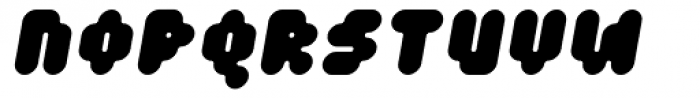 Fourforty Black Oblique Font UPPERCASE