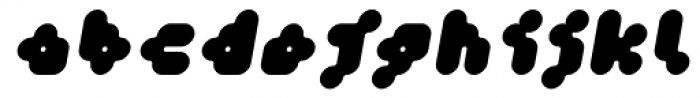 Fourforty Black Oblique Font LOWERCASE