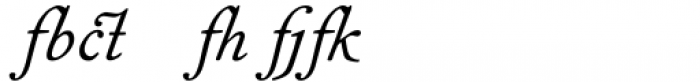 Fournier MT Italic Alt Font LOWERCASE