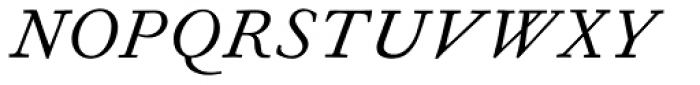 Fournier MT Italic Font UPPERCASE