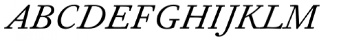 Fournier Pro Italic Font UPPERCASE