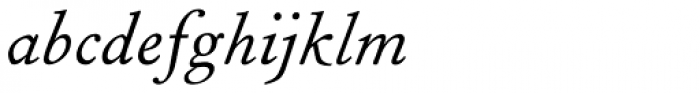 Fournier Pro Italic Font LOWERCASE