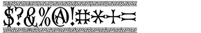 Fourth Reign Border Diamond Font OTHER CHARS