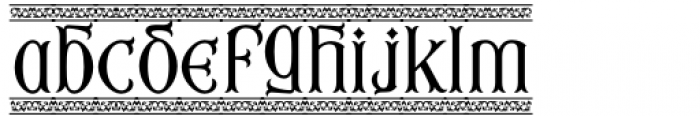 Fourth Reign Border Font LOWERCASE