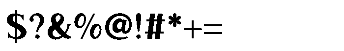 Fox Amoria Regular Font OTHER CHARS