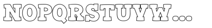Fox Austin Spot Outline Font UPPERCASE
