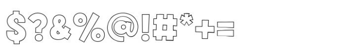 Fox Begins Outline Font OTHER CHARS