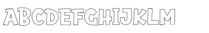 Fox Begins Outline Font UPPERCASE