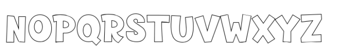 Fox Begins Outline Font UPPERCASE