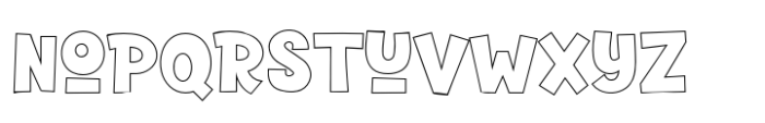 Fox Begins Outline Font LOWERCASE