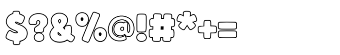 Fox Biggie Outline Outline Font OTHER CHARS