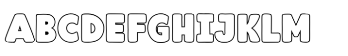 Fox Biggie Outline Outline Font UPPERCASE