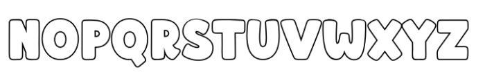 Fox Biggie Outline Outline Font UPPERCASE