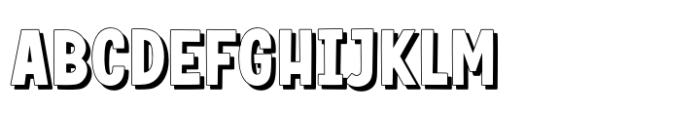 Fox Bighug Shadow Font UPPERCASE