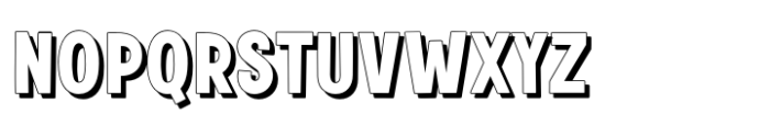 Fox Bighug Shadow Font UPPERCASE