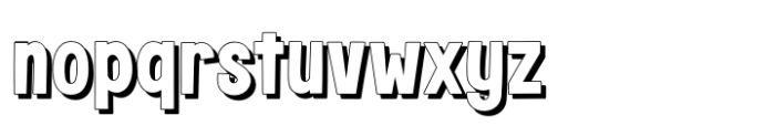 Fox Bighug Shadow Font LOWERCASE
