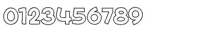 Fox Birdie Outline Outline Font OTHER CHARS