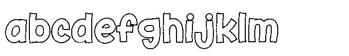 Fox Birdie Outline Outline FONT